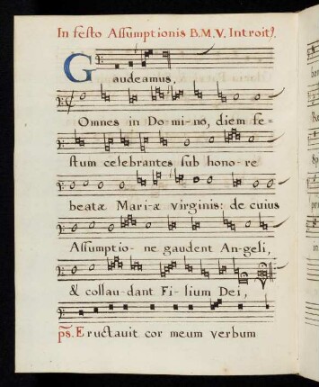 90v - 91r Gaudeamus omnes in Domino
