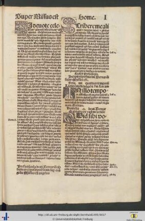 Sermones et Homelie super evangelio Missus est angelus