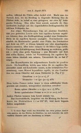 Über das Krystallsystem des Leucits : 1. August 1872, Gesammtsitzung der Akademi