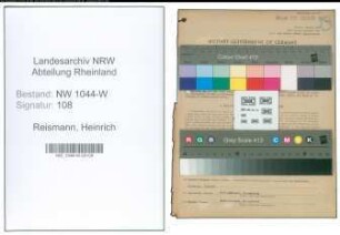Entnazifizierung Heinrich Reismann , geb. 01.05.1887 (Gemeindevertreter)