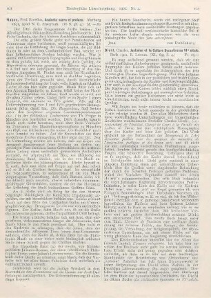 103-104 [Rezension] Maass, Ernestus, Analecta sacra et profana