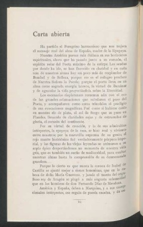 Carta abierta