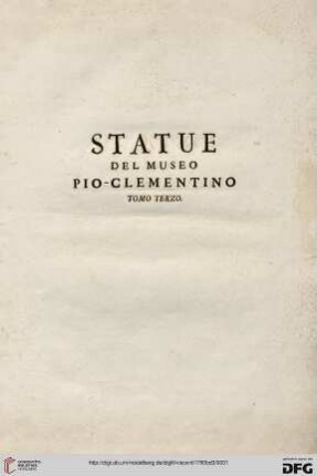 Band 3: Il Museo Pio-Clementino: Statue del Museo Pio-Clementino