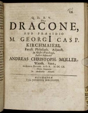 De Dracone