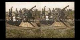 Erbeutetes Fliegerabwehrgeschütz