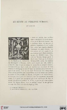 2. Pér. 19.1879: Le buste de Philippe Strozzi au Louvre