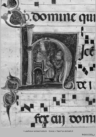 Antiphonarium L : Heiliger Martin segnet einen Gläubigen