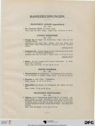 Handzeichnungen (Nr. 1-320)