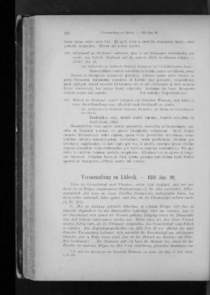 Versammlung zu Lübeck. - 1358 Jan. 20.