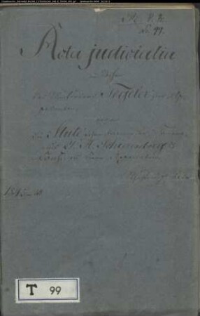 Tegeler, Färber in Detmold gegen Stutesche Vormunde Camerarius J. A. Schierenberg u. Kons. - Schichtung
