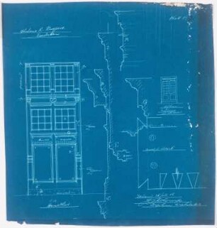 Villa Kuypers, Emsdetten: Haustür 1:10 und Gesimse