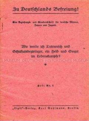 Propagandaschrift für den Zusammenschluss freireligiöser Gruppierungen und Sekten in der Freien Kirchen-Gemeinschaft