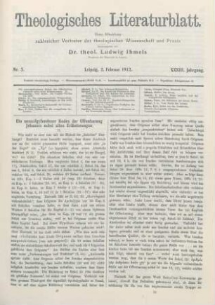 49-57 Ein neuaufgefundener Kodex der Offenbarung Johannis nebst alten Erläuterungen