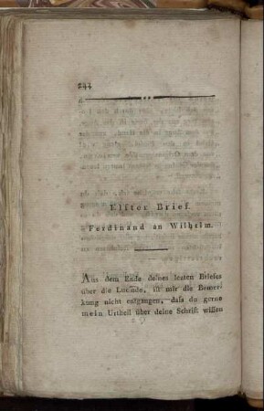 Elfter Brief.