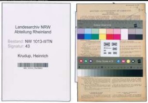 Entnazifizierung Heinrich Krudup , geb. 07.08.1907 (Kohlenhaendler)