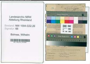 Entnazifizierung Wilhelm Bohnes , geb. 09.02.1902 (Verwaltungsangestellter)