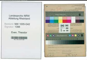 Entnazifizierung Theodor Even , geb. 28.07.1909 (Haendler)