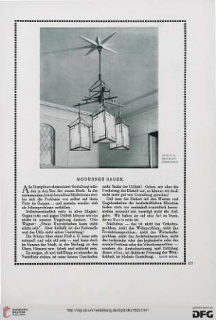 Modernes Bauen