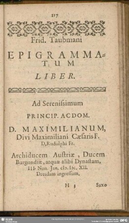 Epigrammatum Liber