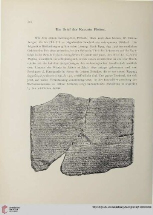 2: Ein Brief der Kaiserin Plotina