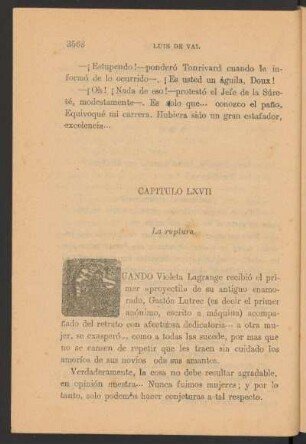 Capítulo LXVII - La ruptura