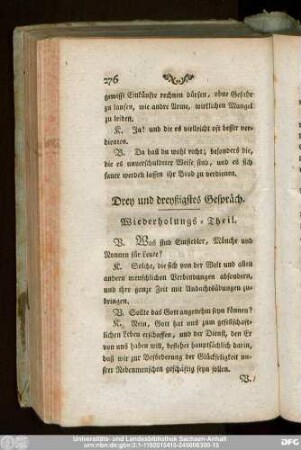 Drey und dreyßigstes Gespräch.