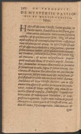 De Mysteriis Passionis Et Mortis Christi. Idem.