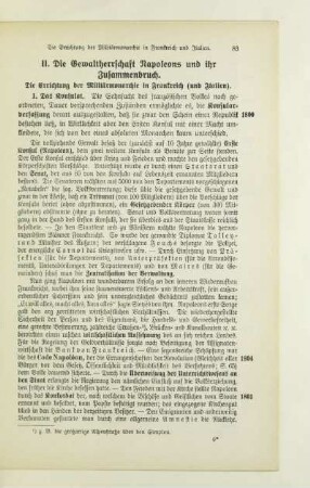 II. Die Gewaltherrschaft Napoleons und ihr Zusammenbruch