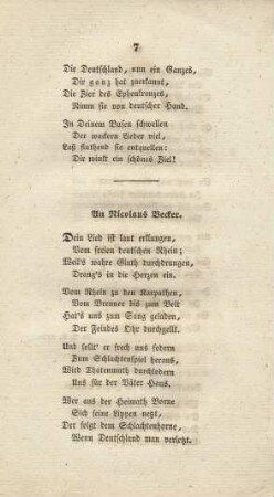 An Nicolaus Becker
