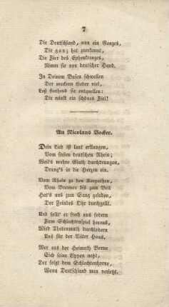 An Nicolaus Becker