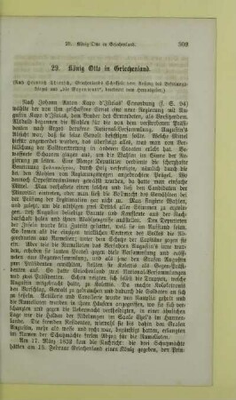 29. König Otto in Griechenland