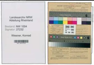 Entnazifizierung Konrad Wiesner , geb. 19.07.1918 (Fahrer)