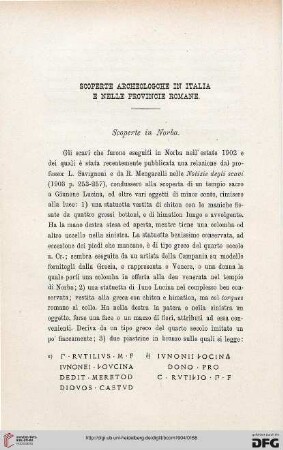 32: Scoperte archeologiche in Italia e nelle provincie romane, [3]