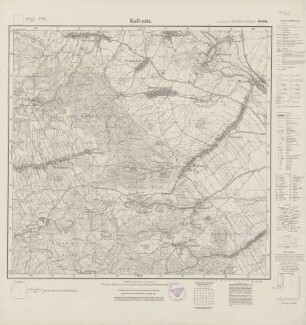 4962 (alte Nr.: 2886) Kolbnitz, Meßtischblatt (4cm - Karte)