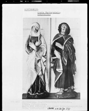 Maria und Johannes von einer Kreuzigungsgruppe