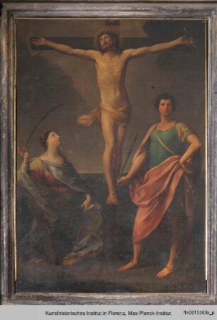 Kreuzigung Christi mit zwei Märtyrern