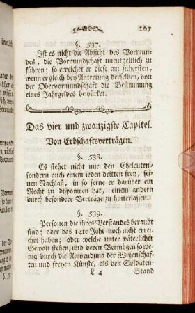 Das vier und zwanzigste Capitel. Von Erbschaftsverträgen.