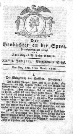 14. Stueck, 7. April 1828