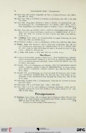 Privatpersonen (Nr. 915-928)