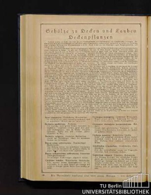 Gehölze zu Hecken und Lauben, Heckenpflanzen