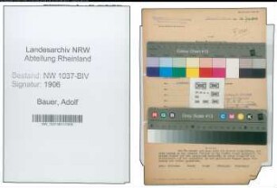 Entnazifizierung Adolf Bauer , geb. 25.01.1896 (Regierungsrat)