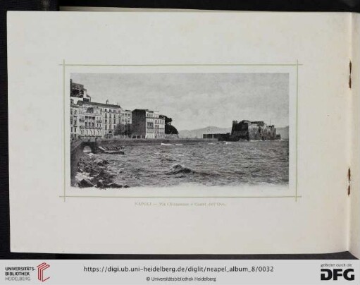 Napoli - Via Chiatamone e Castel dell'Ovo