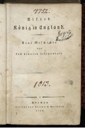 Alfred König in England : Eine Geschichte aus dem neunten Jahrhundert