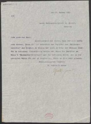 Brief an Max Burger : 02.01.1915