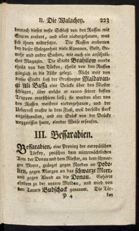 III. Bessarabien.