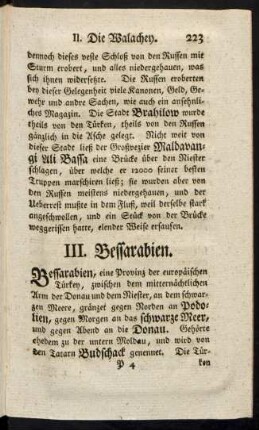 III. Bessarabien.