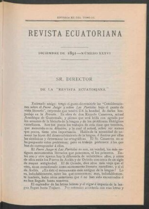 Diciembre de 1891 - Número XXXVI.
