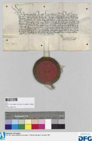 König Friedrich III. erteilt den Inhabern von österreichischen Lehen in und um Nürnberg die Gnade, sie innerhalb des nächsten Jahres wieder in Empfang zu nehmen.