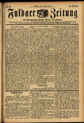 Ausgabe vom Freitag, den 07. Juni 1895.