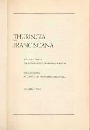 15: Thuringia Franciscana